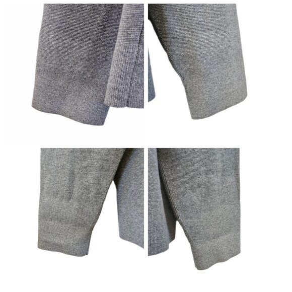 Theory Heather Gray Men's Zip-Up Sweater - Picture 7 of 13